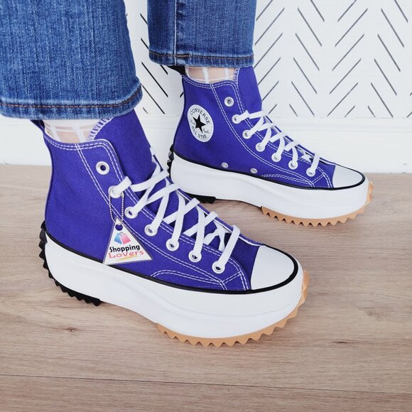 ⭐Converse Run Star Hike Platform Hi Sz 6.5 Women's Shoes Purple Sneakers A09383C - Picture 2 of 12